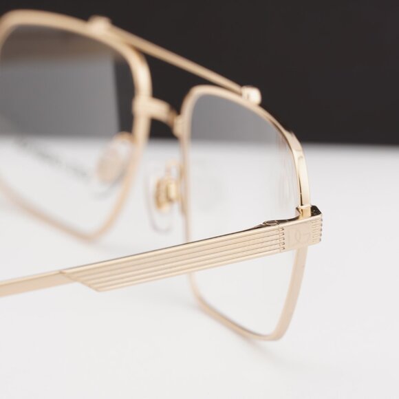 Dolce & Gabbana DG1345 02 Rectangle Eyeglasses 56mm - Gold - Picture 9 of 10